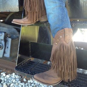 Liberty Black Vegas Fringe Boots Faggio LB71124